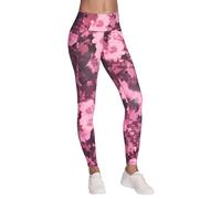 Skechers Go Walk Rib Damen-Leggings mit hoher Taille, Inbloom Burgunderrot, X-Groß