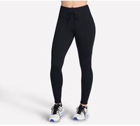 Leggings SKECHERS "THE GOWALK RIB MIX JOGGER", Damen, Gr. XS, N-Gr, schwarz, Obermaterial: 88% Nylon, 12% Elasthan, Hosen Leggings (95909167-XS) schwarz