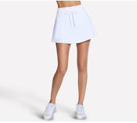 Skechers GO WALK Rib Mix Skort in Weiss, Größe Medium