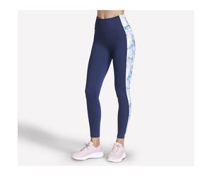 Skechers Go Walk Seascape Floral High Waisted Damen Tights, lila M
