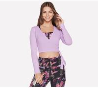 Skechers GODRI SERENE Wrap Top in Lila, Größe XL