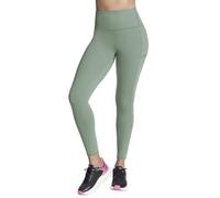 Skechers GO WALK High Waisted Legging Hosen in Grau/Grün, Größe Medium