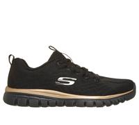 SKECHERS Damen Sneaker 'Graceful' gold / schwarz, Größe 36, 4634486 Gold / Schwarz 36