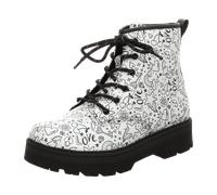 Skechers Mädchen 303408l Stiefelette, Silver Pu Black Trim, 35 EU