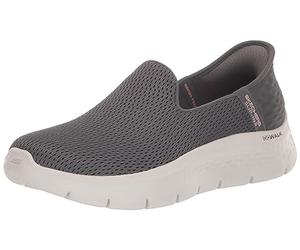 Skechers Handfrei Slip-ins Go Walk Flex-Relish Sneaker für Damen, Dunkelgrau, 43 EU Weit