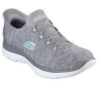 Skechers Hands Free Summits - Dazzling Haze Damen-Sneakers zum Hineinschlüpfen, Grau Mint, 38 EU Weit