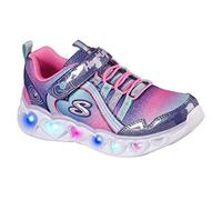 Skechers Heart Lights Rainbow Lux Mädchen Sneaker | Lässig, beleuchtet, Twinkle Toes, Strass-Zehenkappe, Einhorn-Druck