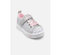 Skechers Twinkle Toes: Heart Steps - Shimmer Sweetie Shoes in Grau/Rosa, Größe 26