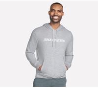 Skechers Heritage Strikethrough Kapuzenpullover in Light Grau, Größe 2XL