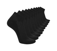 Skechers Herren 10 Pack Cushioned Quarter Crew Socken, Schwarz, 43-47 EU