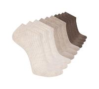 Skechers Herren 10er-Pack Gepolsterte Niedrig Geschnittene Socken, Irish Cream/Chocolate Torte, 43-47 EU