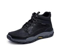 Skechers Herren 204454 Stiefelette, Black Leather W Synthetic, 49.5 EU
