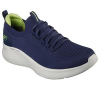 Skechers Herren 232593 Nvlm Sneaker, Marineblauer Strick-Duraleather-Besatz, 43 EU