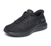 Slip-On Sneaker SKECHERS "CONTOUR FOAM", Herren, Gr. 43, schwarz, Lederimitat, Textil, Schuhe, Slipper, Schnürschuh in veganer Verarbeitung, Cozy Fit™-Komfort (51250612-43) schwarz