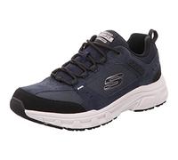 Skechers Herren 51893 NVBK Sneaker, Navy Leather/Pu/Mesh/Black Trim, 42 EU