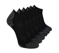 Skechers Herren 6er-Pack Niedrig Geschnittene Socken Laufshorts, Black, 10-13
