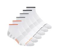 Skechers Herren 6er-Pack Work Quarter Crew Socken, Weiss/opulenter Garten, 43-47 EU