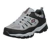 Skechers Herren Afterburn M. Fit Wonted Slipper, Schwarzgrau, 43 EU X-Weit