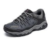 Skechers Herren Afterburn Memory-Foam Schnürschuh, Navy, 46 EU X-Weit