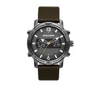 Skechers Herren Analog-Digital Quarz Uhr mit Leder Armband SR5159
