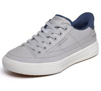 Skechers Herren Arch Fit Arcade - See Ya There Hands Free Slip-Ins, Grau/Marineblau, 7
