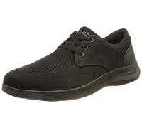 Skechers Herren Arch Fit Darlo Weedon Sneaker, Black Knitted Mesh W Synthetic, 40 EU