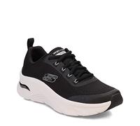 Skechers 232502 Nvlm, Herren-Sneaker, Schwarzes Mesh-Synthetik, 45 EU