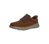 Skechers Herren Arch Fit Garza Rowan Slip-InTurnschuhe, Dark Brown Leather / Synthetic, 41.5 EU