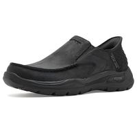 Skechers Herren Arch Fit Motley-Milo Slip On, Schwarz (Schwarz/Schwarz), 47.5 EU X-Weit