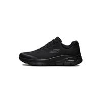Skechers Herren Arch Fit Sneaker, Black Textile Synthetic Trim, 41 EU