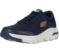 Skechers Herren Arch Fit Trainers, Navy Textile/Synthetic/Trim, 46 EU
