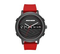 Skechers Herren-Armbanduhr, Quarz, Metall und Silikon, lässig, Farbe: Rot (Modell: SR5073)