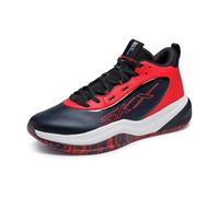 Skechers Herren Basketball Skx League Sneaker, Schwarz/Rot, 45 EU