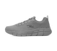 Skechers Herren Bobs B Flex Chill Edge Sneaker, Dunkelgrauer Strick, 41.5 EU