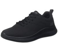Skechers Herren Bobs Geo How Debonair Sneaker, Black Pu, 43 EU