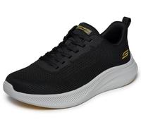 Skechers Herren Bobs Moda Flex Turnschuhe, Black Knit, 44 EU