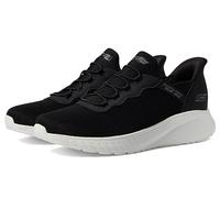 Skechers Herren Hands-Free Slip-In Bobs Squad Chaos Daily Hype Sneaker Weite Passform, Black Knit Trim, 42 EU Weit