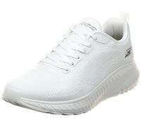 Skechers Herren Bobs Squad Chaos Prism Bold Sneaker, Off-White Engineered Knit, 45.5 EU