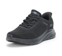 Skechers Herren Bobs Squad Chaos Solid Step Turnschuhe, Black Knit, 41 EU