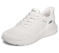 Skechers Herren Bobs Squad Chaos Solid Step Turnschuhe, Off White Knit, 47.5 EU