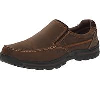 Skechers Herren Braver Rayland Moc Toe Slip On, Dark Brown/Leather, 46 EU