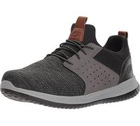 Skechers Herren Classic Fit-delson-Camden Sneaker, schwarz/grau, 40 EU