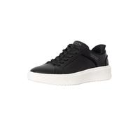 Skechers Herren Freihändige Slip-Ins Court Break doppelt belüftet Sneaker, Schwarzes Duraleather Mesh, 45 EU
