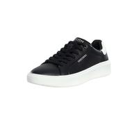 Skechers Herren Court Break Suit SneakerCourt Break Suit Sneaker, Schwarzer Duraleather weißer Fersenbesatz, 39.5 EU