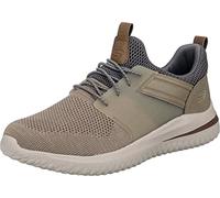 Skechers Herren DELSON 3.0 CICADA Sneakers, Taupe Knitted Mesh W/Synthetic, 44 EU