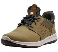Skechers Delson Axton Herren-Sneaker, Taupe, 45 EU