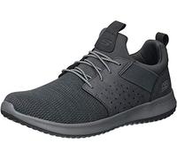 Skechers Herren Delson Camben Sneaker, Gray Mesh W Synthetic, 45 EU