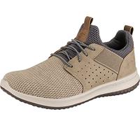 Skechers Sneaker Delson Camben Herren Taupe Mesh Synthetik Größe 43