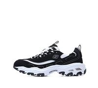 Skechers Herren D'Lites Sneaker, Schwarz Weiß, 41 EU