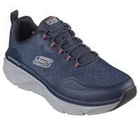 Skechers Herren D'lux Walker 2.0 Steadyway Sneaker, Blau, 40 EU X-Weit
